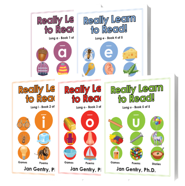 Really Learn To Read! Long Vowel Reading Lesson Book Series by Dr. Jan Gentry