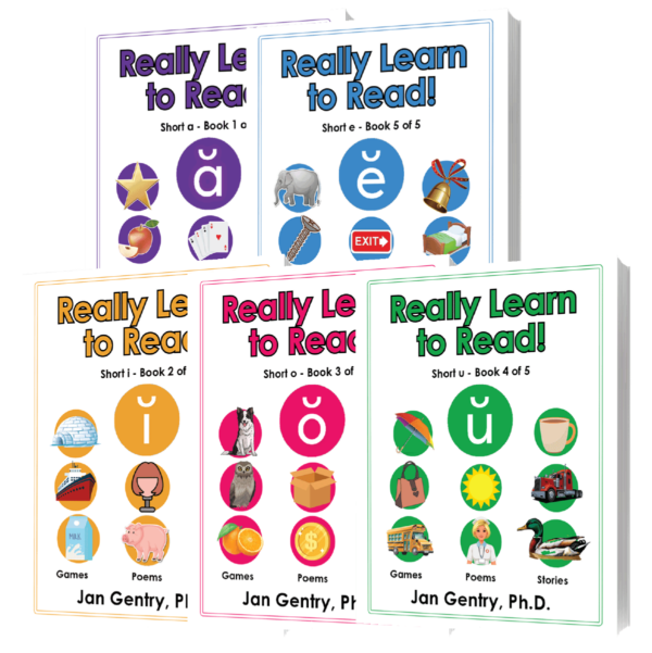 Really Learn To Read! Short Vowel Reading Lesson Book Series by Dr. Jan Gentry