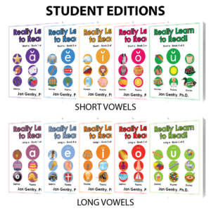 Really Learn To Read! Reading Lesson Book Series by Dr. Jan Gentry - Student Editions