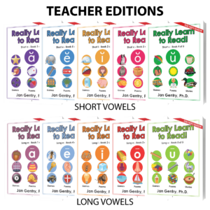 Really Learn To Read! Reading Lesson Book Series by Dr. Jan Gentry - Teacher's Editions